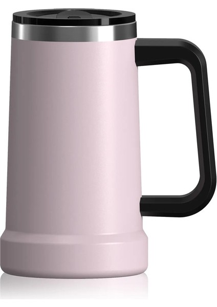 700ML Paslanmaz Çelik Termal Kupa Çift 304 Yalıtımlı Tumbler Ofis Ev Bira Kupa Sıcak Kahve Kahve Kupa Cupcasity: 701-800ML/RENK: Siyah (Yurt Dışından)