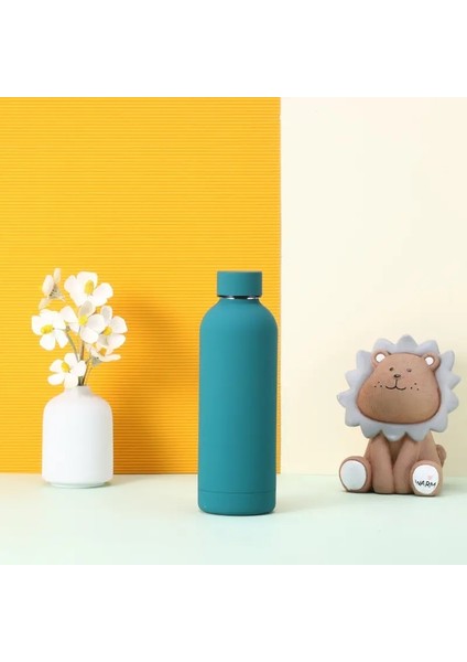 Özel Logo Termos Büyük Vakum Şişesi Paslanmaz Çelik Taşınabilir Termos Şişesi Açık Hava Spor Su Şişesi Seyahat Kupa 500/750ML Kapasite: 500ML/RENK: Mavi (Yurt Dışından)