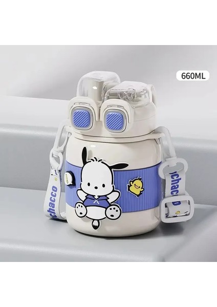 Sanrio Cinnamoroll Kuromi Termos Su Şişesi Kawaii Anime My Melody Öğrenci Çocuk Taşınabilir Vakum Su Şişesi Termal Su Kupa Cupcapacity: 660ML/RENK: 5 (Yurt Dışından)