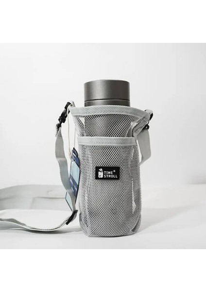 1pc Taşınabilir Spor Su Şişesi Kapağı Örgü Kol Torbası Kılıf Tor Torbası Şişeler Kupa Kamp Kampı Içecek Alıntıları Accessoriescolor: Gri (Yurt Dışından)