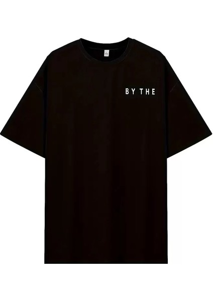 Kadınlar Için Geniş Kesim Tişört - Kısa Kollu, Bol Kesim, Manzaralı Okyanus Baskı, Günlük Yazlık Üst, Siyah- Siyah fiyatları