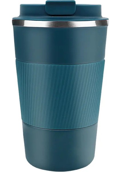Yeniden Kahve ları Seyahat 510ML Kahve Seyahat Kupası Sızdırmaz Kapak - Kupa Yalıtımlı Kupa - Paslanmaz Çelik Seyahat Kupası : 510ML/RENK: Mavi (Yurt Dışından)