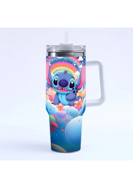 Dikiş 40OZ Angel Miniso Tumbler Sıcak Içecekler Su Şişesi Isı Koruma Paslanmaz Çelik Termal Kupa Baskılı Seyahat Kurı Kupa Kapasite: 40OZ/RENK: A5 (Yurt Dışından)