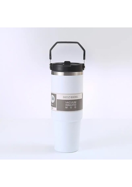 30OZ Taşınabilir Araba Kupası 304 Paslanmaz Çelik Termos Kupası Soğuk Yalıtım Açık Mekan Taşınabilir Bingba Kupası Kapasite: 30OZ/RENK: 4 (Yurt Dışından)