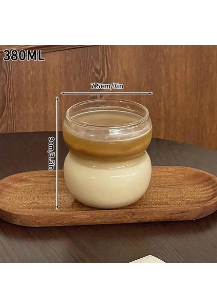 1/2pcs Şeffaf Cam Kupa Ins Coffee Kupa Isıya Dirençli Tumbler Içme Camları Kokteyl Içecek Için Dalgalanma Su Gözlükleri Renk: S6 380ML/KAPASITE: 401-500ML (Yurt Dışından)