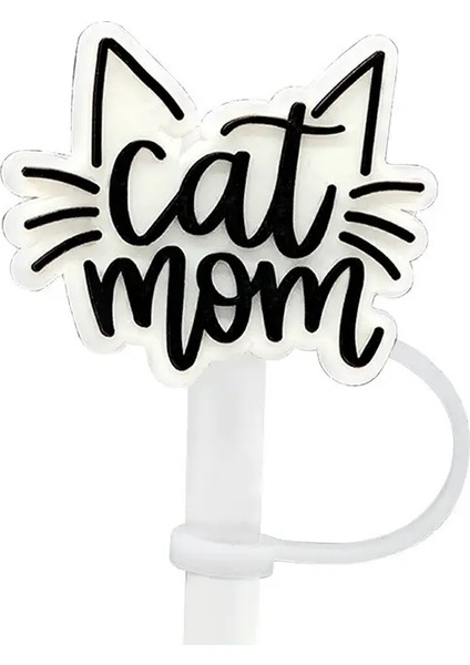 1-8pcs Sevimli Kedi Serisi Saman Kapak Kapağı Silikon 10MM Içecek Saman Fişi Yeniden Kullanılabilir Sıçrama Geçirmez Içme Fincanı Saman Kapağı Aksesuarlar: 1PCS-10MM (Yurt Dışından)