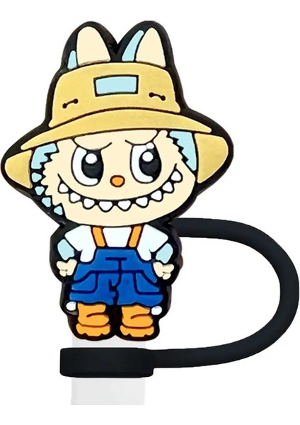 1-16PCS Çizgi Film Saman Kapak Kapağı 10MM Içecek Saman Fişi Yeniden Kullanılabilir Sıçrama Geçirmez Içme Fincan Saman Kapağı Takılar Kolye Aksesuarları Renk: 1PCS-10MM (Yurt Dışından)