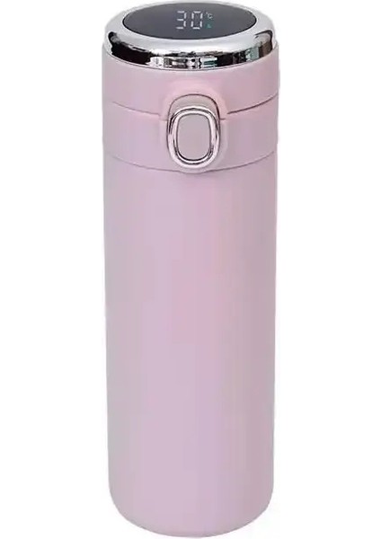 400ML Akıllı Termos Paslanmaz Çelik Su Şişesi LED Dijital Sıcaklık Ekran Kahve Termal Kur Akıllı Yalıtım Kurı Kapasite: 400ML/RENK: Pembe (Yurt Dışından)