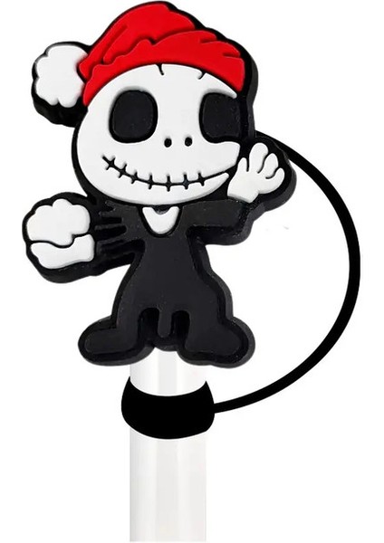 1-16PCS Cadılar Bayramı Saman Kapak Kapağı 10MM Içecek Saman Fişi Yeniden Kullanılabilir Sıçrama Geçirmez Fit Aksesuarları Saman Kapak Cazibe Kolye Hediye Renk: 06 (Yurt Dışından)