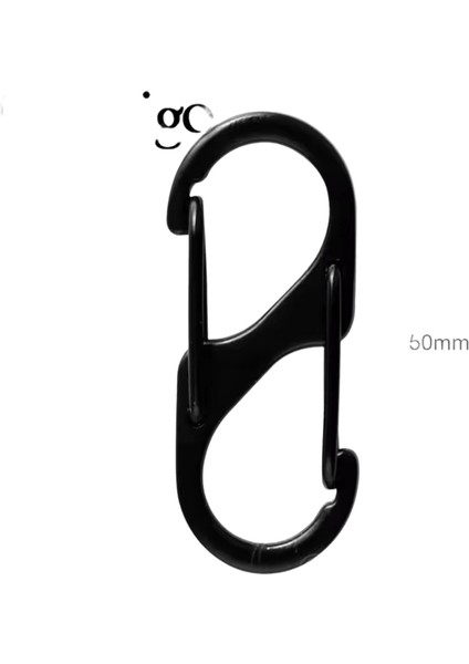 5 Adet Mini S Karabina Anahtarlık Yapış Kanca Bahar Klip Paracord Ipi Asılı Anti-Hırsızlık Anahtarlık Anahtarlık Aksesuarları 32 ~ 60MM (Yurt Dışından)