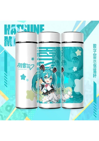 Anime Termo Şişe Paslanmaz Çelik Kawaii Kur Anime Periferik Yalıtımlı Hydroflask Su Sıcaklığı Ekran Vakum Şemsiyesi: 500ML/RENK: 4 (Yurt Dışından)