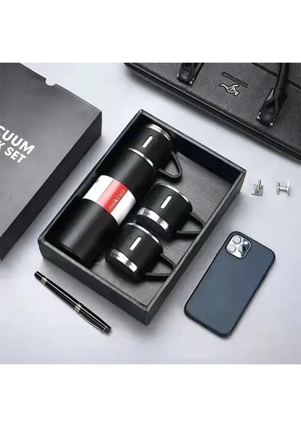 Vakum Şişeler Termozlar Sıcak Su Şişesi Için Termos Set Terhimleri Babalar Günü Hediyeleri Ev Paslanmaz Çelik 500ML Termal Soğuk Kapasite: 500ML/RENK: B (Yurt Dışından)