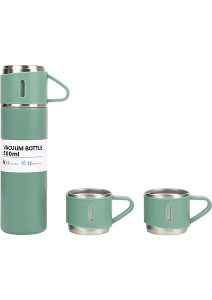 Vakum Yalıtımlı Şişe Kupa 500ML Paslanmaz Çelik Vakum Şişesi Termos Şişe Açık Termal Yalıtım Koo-Offe Cupsacakite: 501-600ML/RENK: 1pcs (Yurt Dışından)