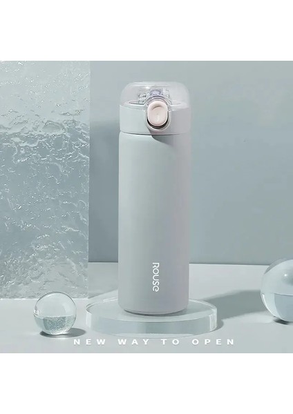 380ML Paslanmaz Çelik Vakum Şişesi Sipariş Kızları Sevimli Termos Şişesi Taşınabilir Seyahat Kahve Kupası Termal Su Şişesi Hediye Alan: 380ML/RENK: Mor (Yurt Dışından)