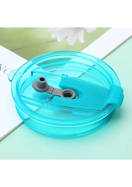 30OZ Sızdırmazlık Şişesi Kapağı Sıçrama Dökülmesi Düz Plastik Kapaklar Tumbler Cup Için Çok Molor Termos Kupası Şişe Kapakları Dökülme Koşullu Renk: Açık Mavi (Yurt Dışından)