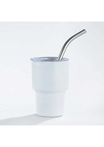 2oz Mini Spirits Cam Paslanmaz Çelik Saman Yalıtımlı Soğuk Kupa Taşınabilir Küçük Şarap Camı Toplama Partisi Kupa Saman Cupcapacity: 51-100ML/RENK: Pembe (Yurt Dışından)