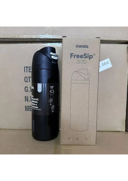 Owala Fincan Vakum Şişeleri Termoslar Su Şişesi Içecek Takımı Termo Dak Paslanmaz Çelik Termal Kupa Orijinal Soğuk Sıcak Kahve: 32OZ (945ML)/RENK: Pembe (Yurt Dışından)