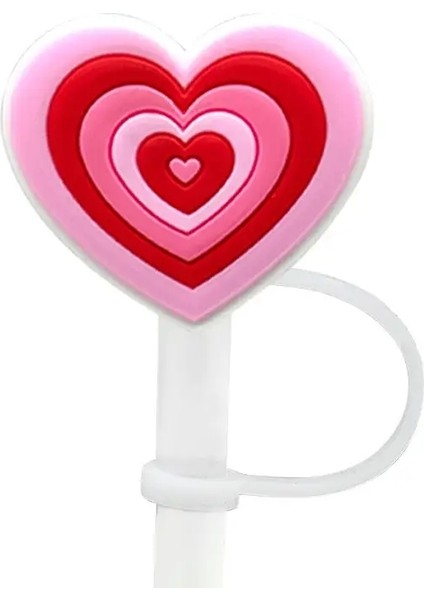 1-30PCS Kalp Saman Kapağı Renkli Aksesuarlar, Dak Fincan Için 8mm Silikon Saman Topper, Toz Geçirmez Saman Kapağı Renk: 17111-09 (Yurt Dışından)