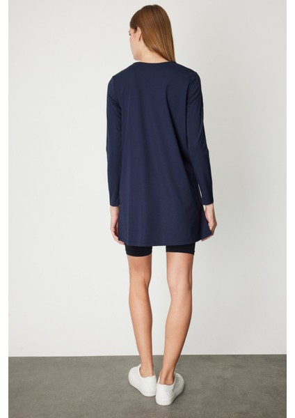 Kadın Uzun Kollu Basic Tunik 61421 Lacivert fırsatları