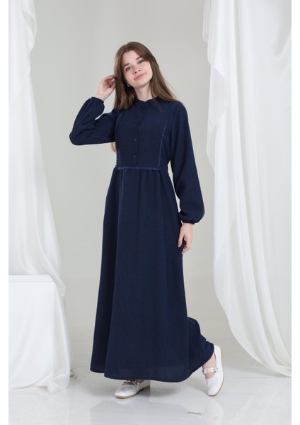 Melora Kız Çocuk Kadife Elbise Lacivert modelleri