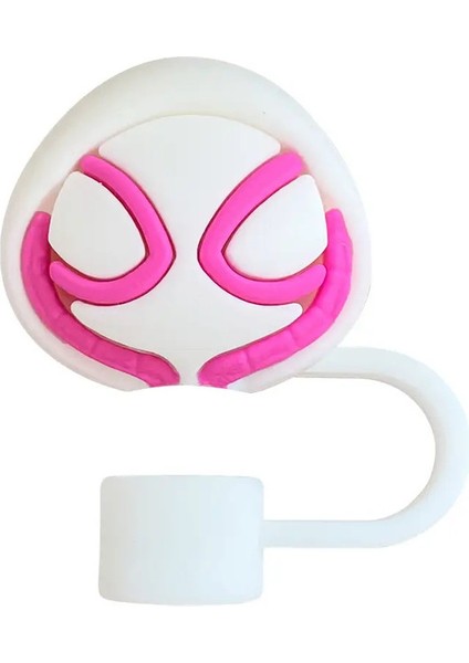 Miniso 1-5pcs 3D Stereo Örümcek Adam Saman Kapak Kapağı 10MM Içecek Saman Tapası Yeniden Kullanılabilir Fit Kupa Aksesuarları Saman Kapağı Takımları Sakenci: 01 (Yurt Dışından)