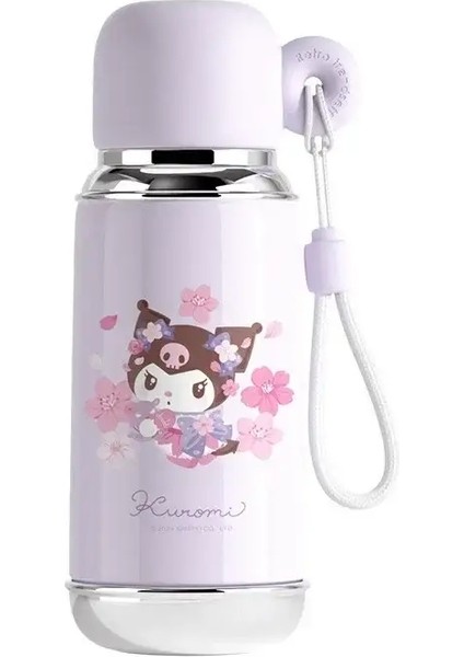Sanrio 470ML Termos Kupası Paslanmaz Çelik Taşınabilir Kuromi/cinnamoroll/hello Kitty Yalıtımlı Su Şişesi Tutamak Kapasitesi: 470ML/RENK: Açık Pembe (Yurt Dışından)