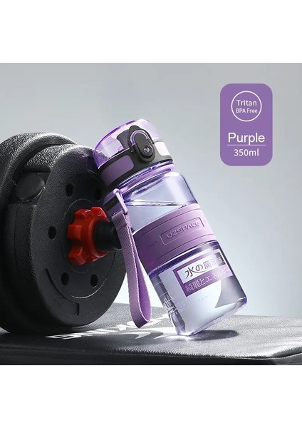 Uzspace Spor Su Şişeleri 350ML 500ML Çocuk Çift Açık Seyahat Seyahat Içecek Taşınabilir Taşınabilir Sızıntılı Tritan Plastik Şişe Bpa : 350-1000ML/RENK: 350ML Mavi (Yurt Dışından)