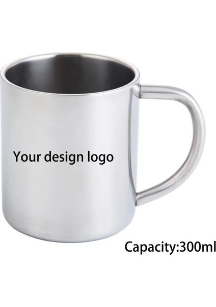 Özelleştirilmiş Kişiselleştirilmiş 304 Paslanmaz Çelik Su Kişisi Isı Yalıtım Anti -Delirleme Kahve Çayı Şarap Kupası Açık Kamp Portablecolor: 220ML (Yurt Dışından)