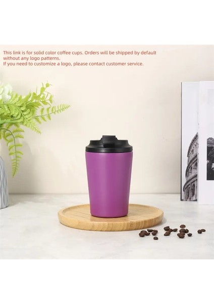 Yalıtılmış Paslanmaz Çelik Kahve ı, Vakum Şişesi, Yalıtımlı Su Sıcak ve Soğuk Meyve Suyu Içecek Sızıntı Geçirmez Özelleştirilebilir : 12OZ/RENK: Mor (Yurt Dışından)