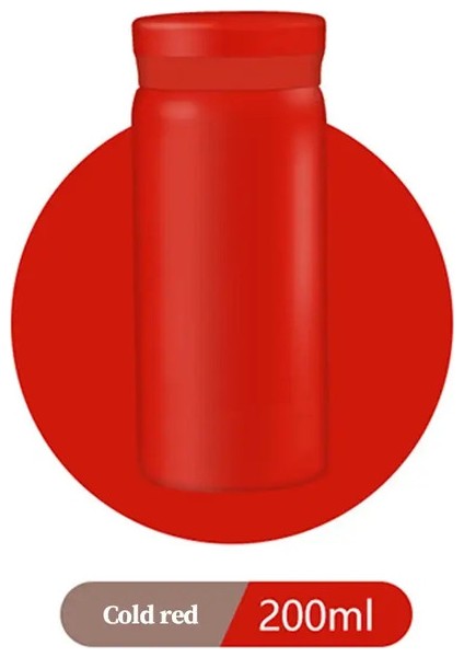 200ML Mini Paslanmaz Çelik Termal Şişe Yalıtılmış Kupa 316 Vakum Taşınabilir Seyahat Kupası Kızlar Için Kapasite: 200ML/RENK: 04 (Yurt Dışından)