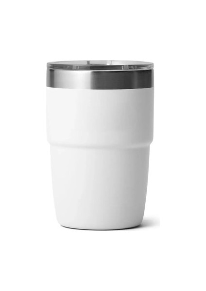 304 Paslanmaz Çelik Kahve Kupası Ev Halkı Çift Katmanlı Yalıtımlı Termos Kupası Kapak Su Kupası 8 Oz Açık Seyahat Cupcapacity: 240ML/RENK: Beyaz (Yurt Dışından)