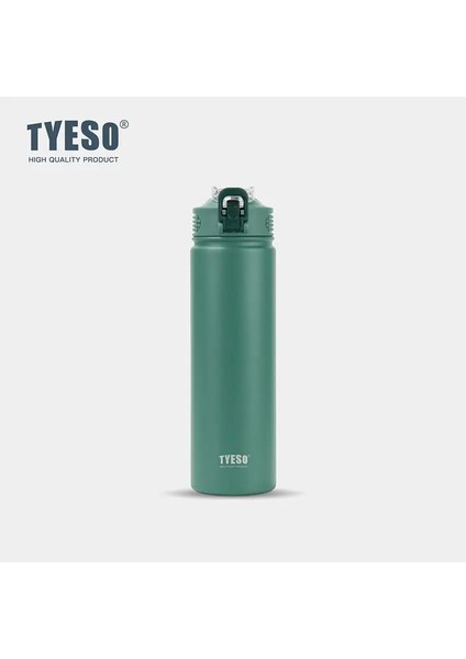 Tyeso 600/750ML Termos Şişesi Saman Paslanmaz Çelik Araç Termal Kupa ile Termal Su Şişeleri Soğuk ve Isı Termal Mugcapacity: 600ML/RENK: Yeşil (Yurt Dışından)
