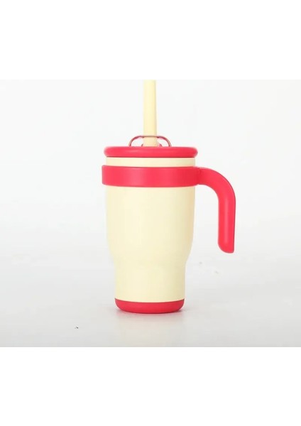 Renk Engelleyen 14 Oz Saman Araba Fincanı, Çocuk Öğrencisi Yalıtımlı Kupa, Paslanmaz Çelik Su Kupası Sap, Araba Cupcapacity Için En Iyi Hediye: 401-500ML/RENK: Yeşil (Yurt Dışından)