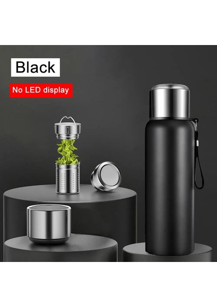 Büyük Kapasiteli Paslanmaz Çelik Termos Şişe LED Sıcaklık Ekran Açık Vakum Şişesi Için Akıllı Su Şişesi Termal Kupa Kapasite: 1200ML/RENK: Ekran Yok (Yurt Dışından)
