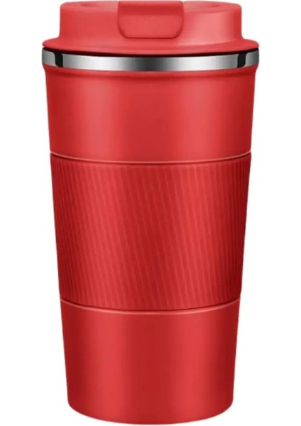 Paslanmaz Çelik Yalıtılmış Kupa 12.85/17.25 Oz Çift Katmanlı Sızdırmaz Seyahat Kupası Açık Hava Spor Otomobil Kullanın Taşınabilir Vakum Şişe si: 380ML/RENK: Kırmızı 1 (Yurt Dışından)