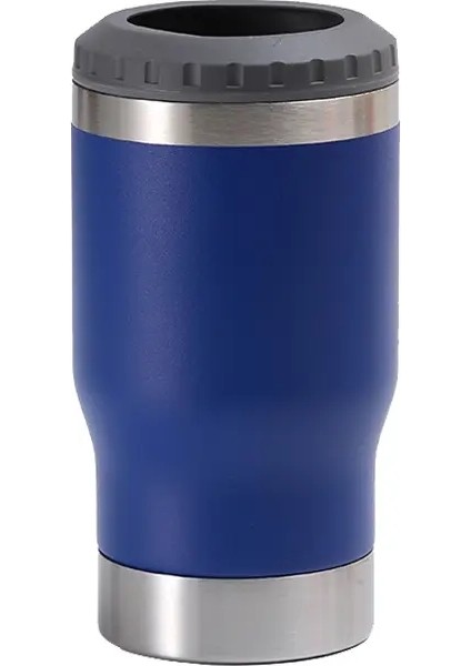 Paslanmaz Çelik Termos Kupası Çift Katmanlı Kalınlaştırılmış Vakum, Içecekler Için Soğutma Şişesi, Açıcı Kapasiteli Bira Termal Yalıtım Kupası: 14 Oz/renk: Mavi (Yurt Dışından)
