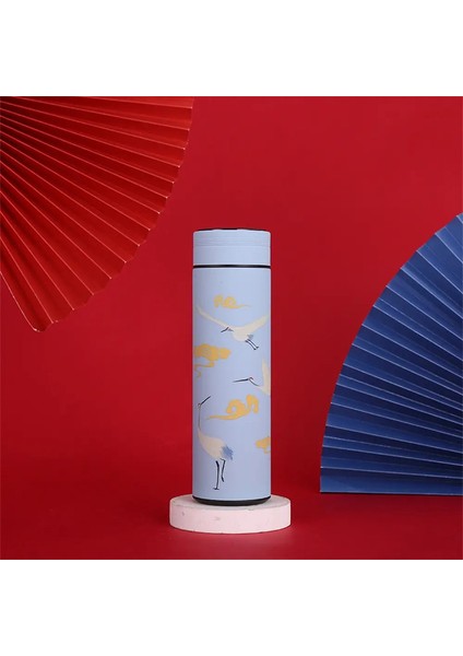 Akıllı Kupa Çay Su Ayrımı Klasik Stil Kullanımı Kolay Güvenlik Termos Kupası Paslanmaz Çelik Termos Şişesi Akıllı Mugcapacity: 500ML/RENK: Stil C (Yurt Dışından)