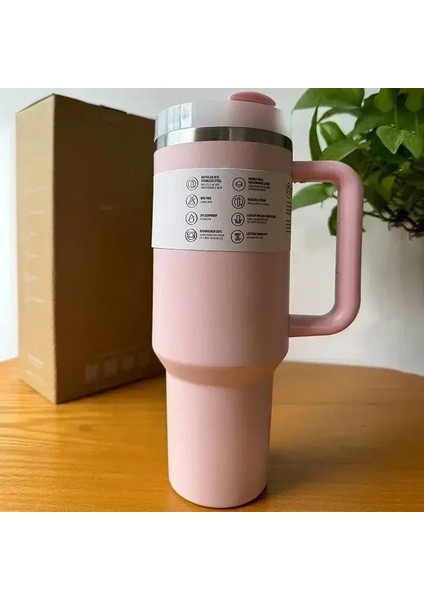 2025 Yeni Top Saman Kapağı Paslanmaz Çelik 30 OZ/40OZ Vakum Yalıtımlı Araç Kupa Çift Duvar Termal Buzlu Seyahat Kupası Kahve Mugcapacity: 40OZ/RENK: 5 (Yurt Dışından)