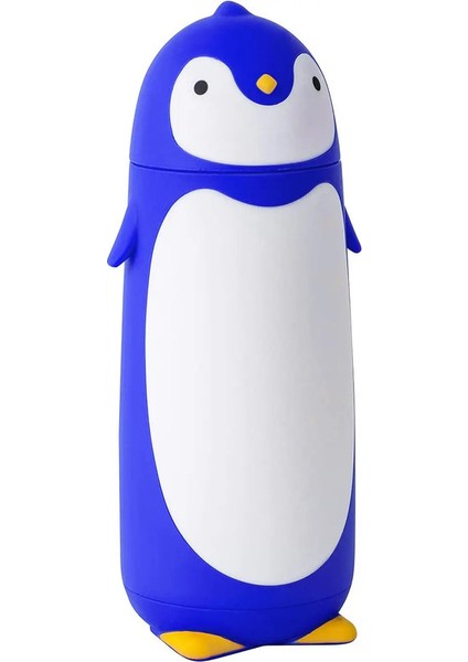 Penguen Paslanmaz Çelik Vakum Termos Seyahat Kupa Çay Su Şişesi Kahve Şişesi Çocuklar Için Öğrenci Öğrenci 9.5oz Siyah Kapasite: Paslanmaz Çelik/renk: Mavi (Yurt Dışından)