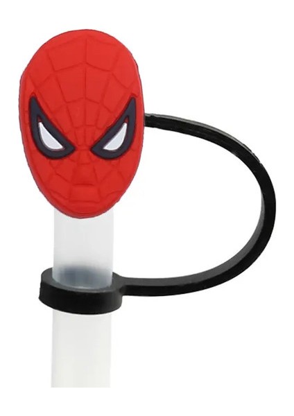 Marvel Dc Süper Kahraman Saman Kapak Kapağı Yeniden Kullanılabilir Içme Tozu Kapağı Glas Fincan Aksesuarları, Saman Toppers 10MM Silikon Saman Kapak Rengi: 1pcs-03 (Yurt Dışından)