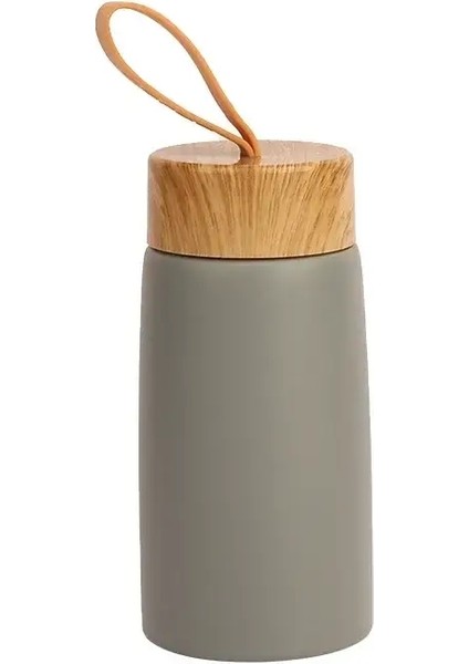 304 Paslanmaz Çelik Mini Su Şişesi Termos Vakum Şişesi Taşınabilir Yalıtılabilir Kahve Kupa Açık Hava Dış Mugar Termal Kupa Seyahat Kupa Kapasite: 280ML/RENK: Gri (Yurt Dışından)