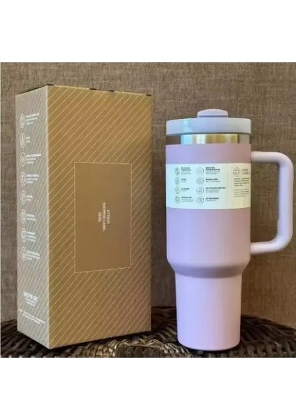 Paslanmaz Çelik Vakum Şenlikler Içme Ketletumbler Termos Fincan Sütlü Beyaz Kahve Kupa Araba Yalıtımlı Su Şişesi Seyahat Kapasitesi: 240ML-40OZ/RENK: 1A-40OZ (Yurt Dışından)