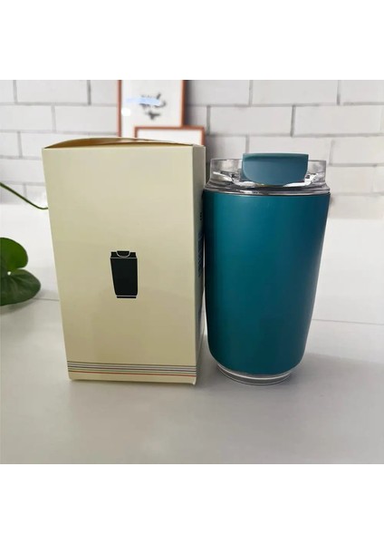 1pcs Tumbler Termos Kupası Suçlu Beyaz Kahve Kahve Kupa Yalıtımlı Su Şişesi Seyahat Paslanmaz Çelik Vakum Şenlikleri Içme Su Isıtıcısı Kapasite: 240ML/RENK: Mavi (Yurt Dışından)