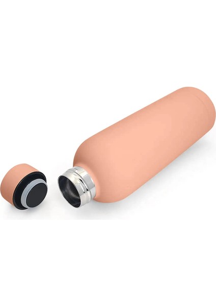 500ML Paslanmaz Çelik Küçük Ağız Termos Spor Su Isıtıcısı Soğuk Termal Kupa Korunabilir Portatif Portatif Fincan Su Şişesi Kapasite: 500ML/RENK: Pembe (Yurt Dışından)