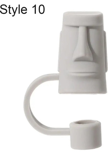 1pc Yeniden Kullanılabilir Yaratıcı Silikon Saman Saman Fiş Sıçrama Geçirmez Içme Toz Kapağı Saman Ipuçları Kapak Içecek Takımı Mutfak Kupası Aksesuarları Renk: Stil 10 (Yurt Dışından)