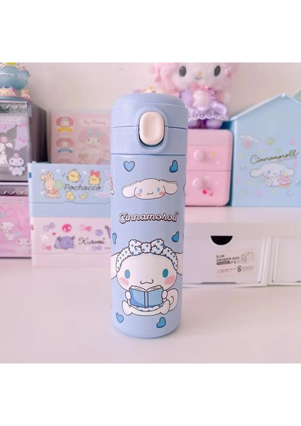 420ML Mini Termos Kahve Kupası Karikatür Deseni Çift Katmanlı Paslanmaz Çelik Su Şişesi Açık Hava Öğrenci Kız Hediyesi Su Kupası: 420ML/RENK: Meiledy (Yurt Dışından)