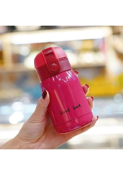Mini Termos Kupası 200ML Cep Kupası Paslanmaz Çelik Termal Kahve Kupa Vakum Şişesi Yalıtımlı Sıcak Su Şişesi Çocuk Hediye Kapasitesi: 200ML/RENK: Kırmızı (Yurt Dışından)