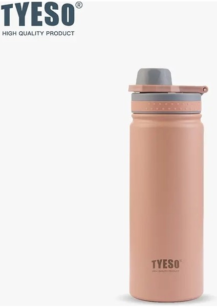 Tyeso Termos Kupası 600ML/750ML Vakum Yalıtımlı Tumbler 8706B/8709B Taşınabilir Spor Seyahat Paslanmaz Çelik Termos Şişe Kapasitesi: 600ML/RENK: Pembe (Yurt Dışından)