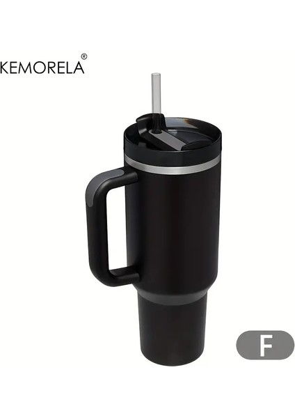 Kişiselleştirilmiş 887ML Tumbler Sap Kaplı Saman 40OZ Paslanmaz Çelik Su Şişesi Vakum Termos Kupa Seyahat Araba Kahve Kupa Kapasite: 801-900ML/RENK: F (Yurt Dışından)