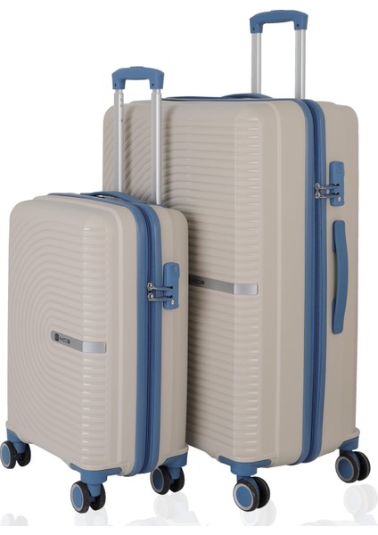 Polipropilen 2'li Valiz Seti Büyük & Kabin V374